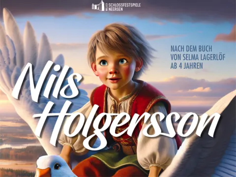 Nils Holgersson auf Gans