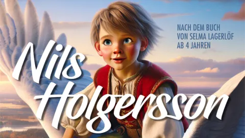 Nils Holgersson auf Gans